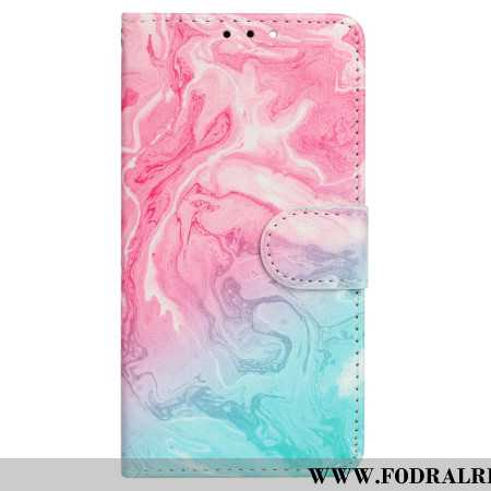 Fodral För Xiaomi Redmi Note 14 Pro 4g Rosa Och Grön Marmor