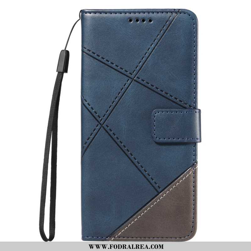 Fodral För Xiaomi Redmi Note 14 Pro Plus 5g Tvåfärgad Randig Strap-on