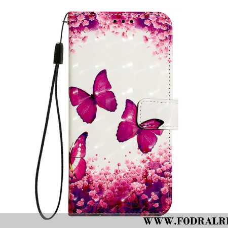 Fodral Oneplus Nord 4 Röda Fjärilar