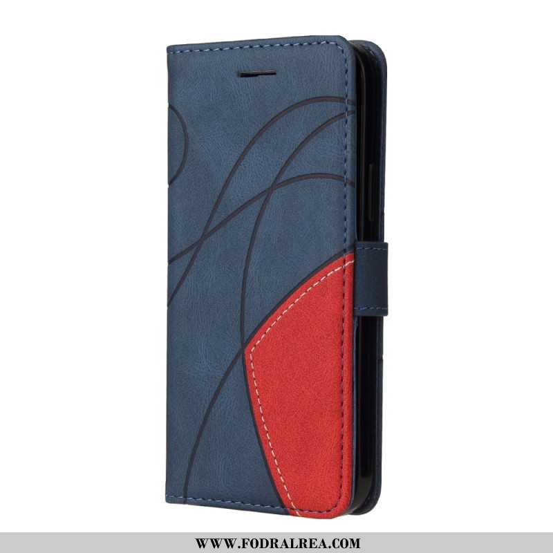 Fodral Oneplus Nord 4 Tvåfärgad Vågig Linje