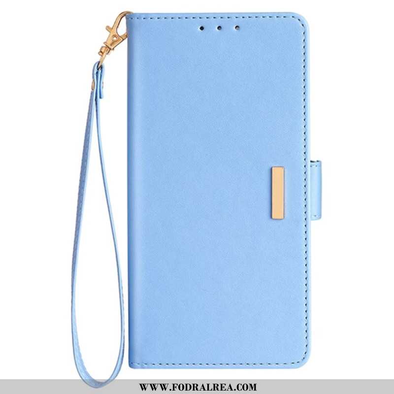 Fodral Oneplus Nord 5 Guldfärgat Spänne Och Rem