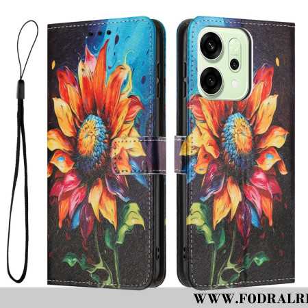 Fodral Oppo Reno 14 5g Solrosmönster