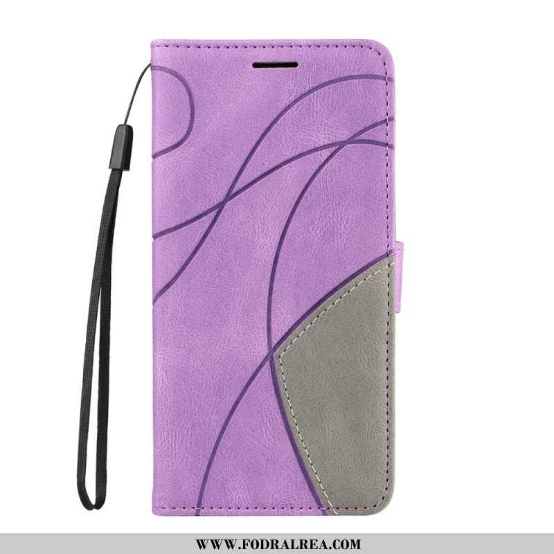 Fodral Oppo Reno 14 5g Tvåfärgad Vågig Linje