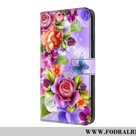 Fodral Samsung Galaxy A17 4g / 5g Intensiv Blommig