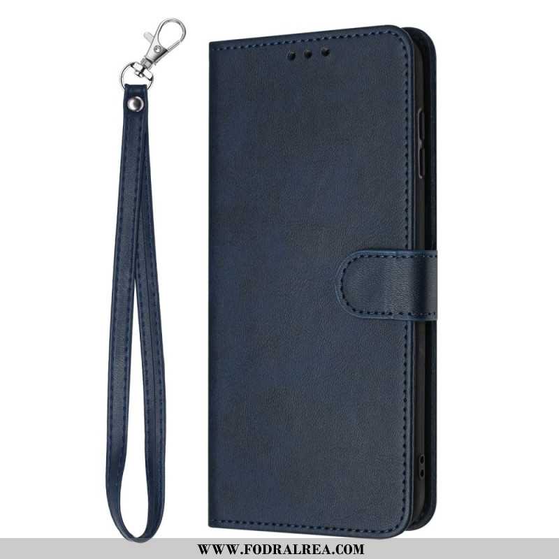 Fodral Samsung Galaxy S25 5g Edge Lädereffekt Med Rem