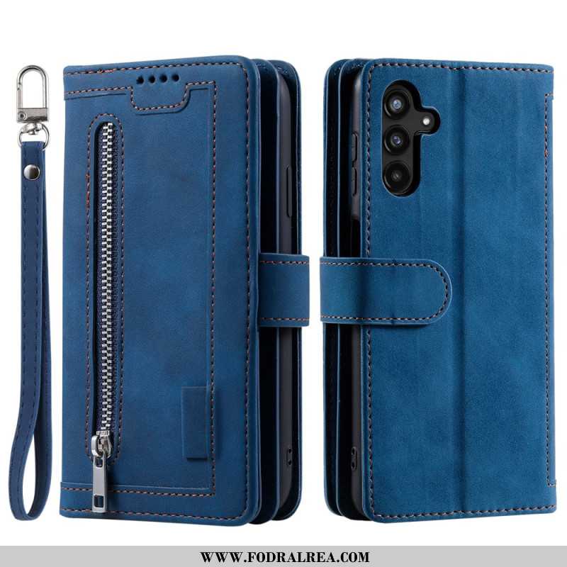 Fodral Samsung Galaxy S25 Fe Korthållare Och Dragkedja