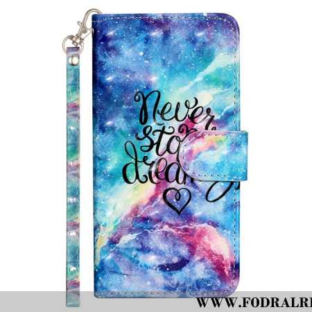 Fodral Samsung Galaxy S25 Fe Sluta Aldrig Drömma Med Snodd