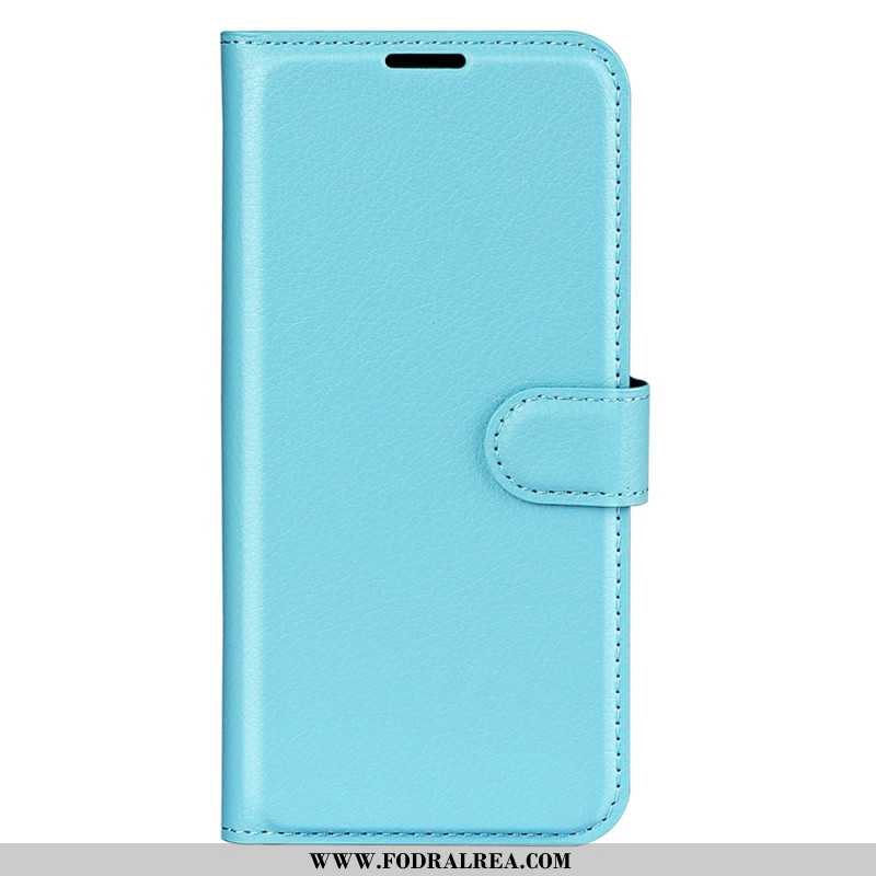 Fodral Samsung Galaxy S25 Plus 5g Klassisk Litchi-imitationsläder