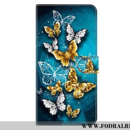 Fodral Samsung Galaxy S26 Plus Guldfjäril På Grönt
