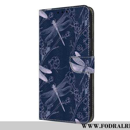 Fodral Samsung Galaxy S26 Plus Trollsländor På Blå Bakgrund