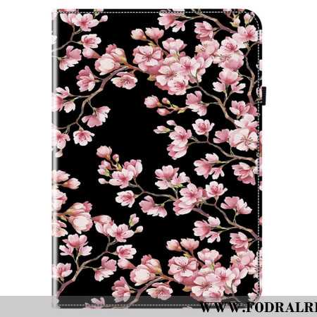 Fodral Samsung Galaxy Tab S10 Fe Plus Plommonblommor