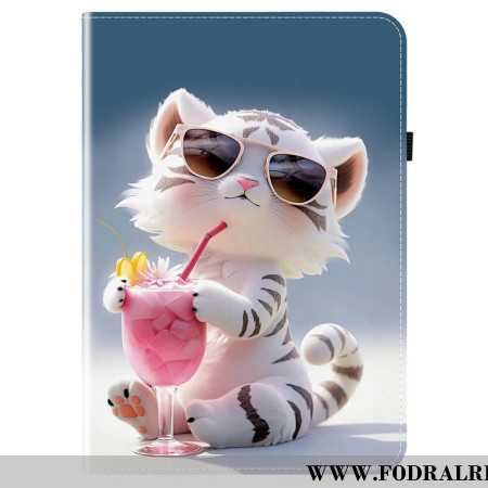 Fodral Samsung Galaxy Tab S10 Fe Plus Tecknad Tiger