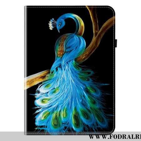 Fodral Samsung Galaxy Tab S10 Fe Påfågeldesign