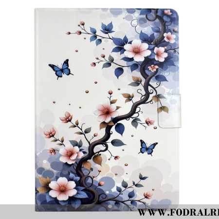 Fodral Samsung Galaxy Tab S11 Blommor Och Fjärilar