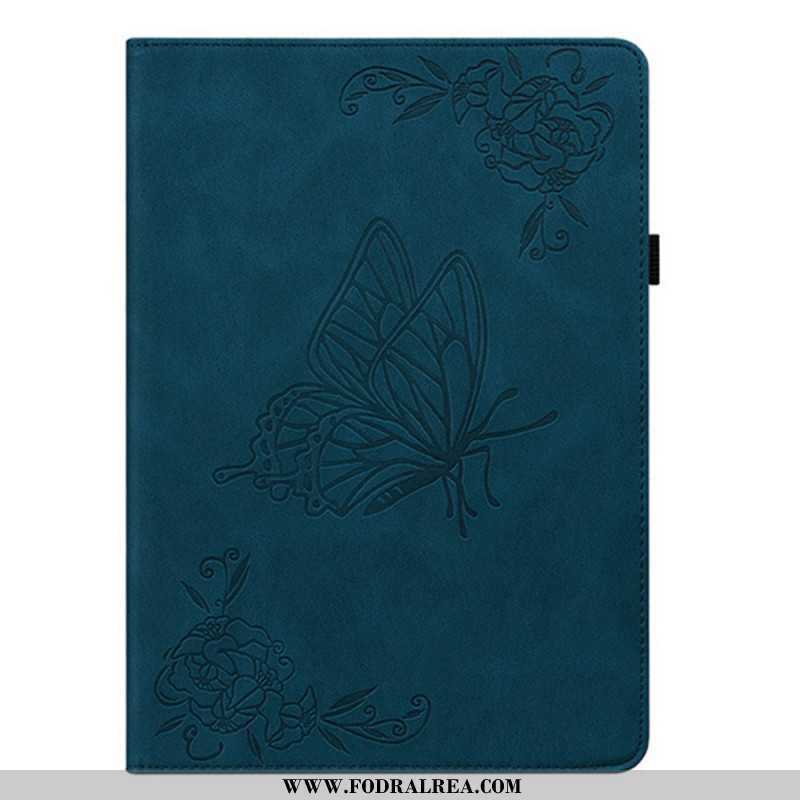 Fodral Samsung Galaxy Tab S11 Fjäril Med Mockaeffekt