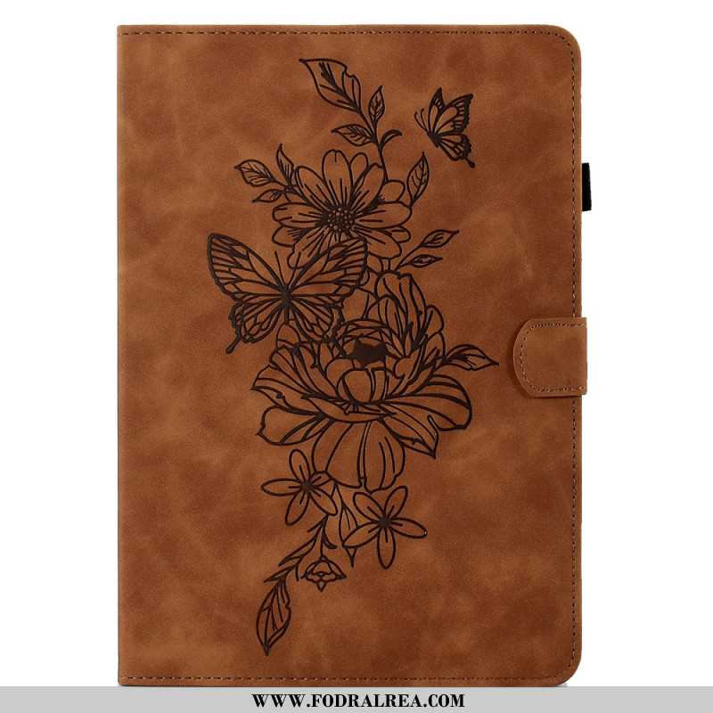 Fodral Samsung Galaxy Tab S11 Mockablomma- Och Fjärilseffekt