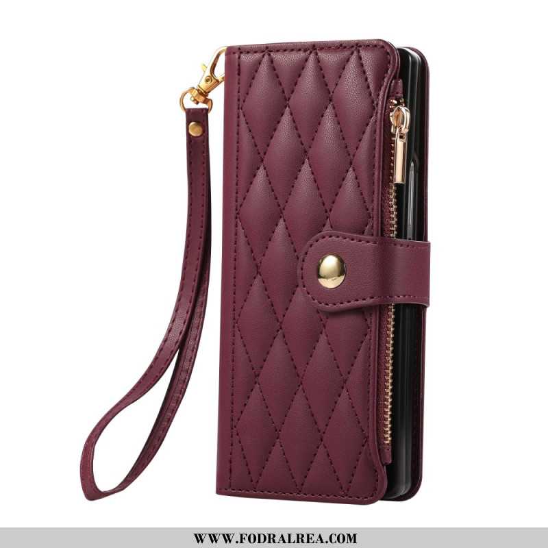 Fodral Samsung Galaxy Z Fold 7 Vadderad Med Rem