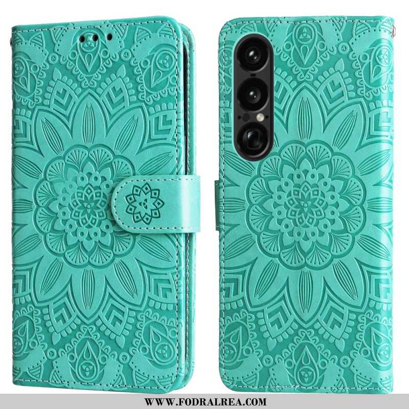 Fodral Sony Xperia 1 Vii Solrosmönster