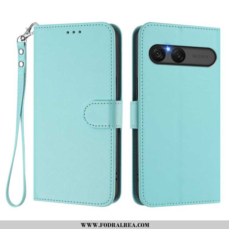 Fodral Sony Xperia 10 Vii Enkelt Konstläder