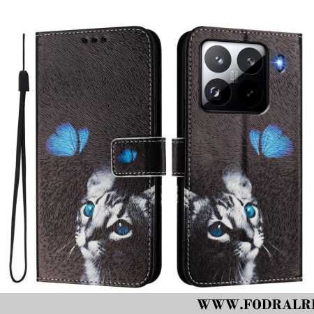 Fodral Xiaomi 15 Pro Fjäril Och Katt