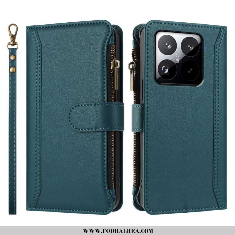 Fodral Xiaomi 15t Plånbok Med Rem