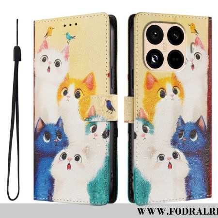 Fodral Xiaomi 15t Pro Färgglada Katter