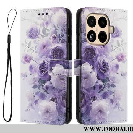 Fodral Xiaomi 15t Pro Lila Rosor