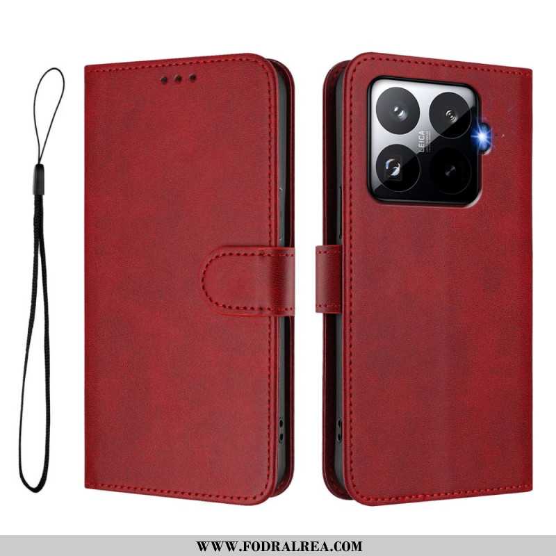 Fodral Xiaomi 15t Pro Rfid-skyddande Lädereffekt