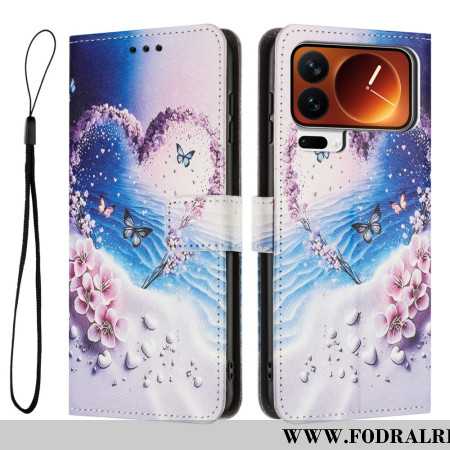 Fodral Xiaomi 17 Pro Fjäril Och Hjärta