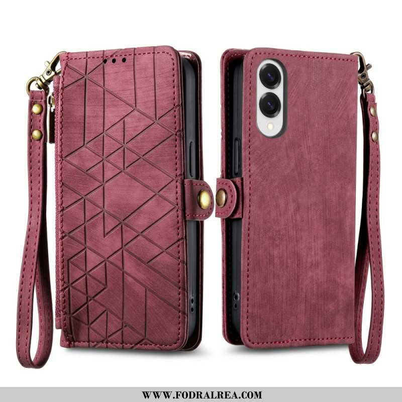 Fodral Xiaomi Redmi Note 14 4g Geometriska Linjer Med Rem