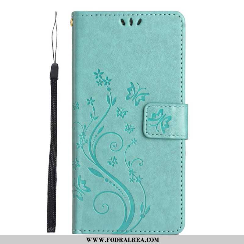 Fodral Xiaomi Redmi Note 14 5g Blommor Och Fjärilar