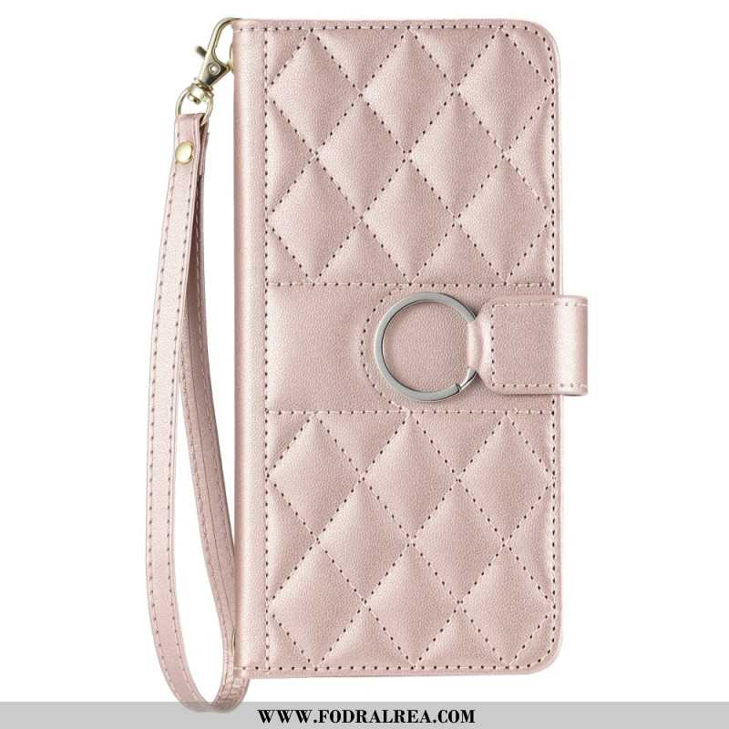 Fodral Xiaomi Redmi Note 14 5g Quiltad Med Rem Och Axelrem