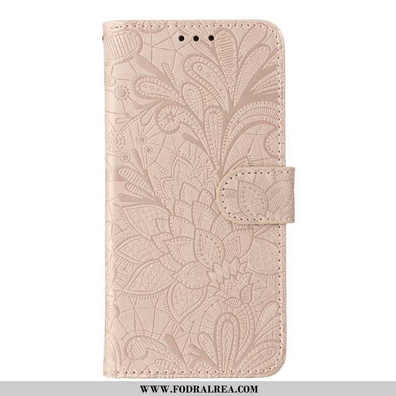 Fodral Xiaomi Redmi Note 14 Pro 4g Blommig Spets