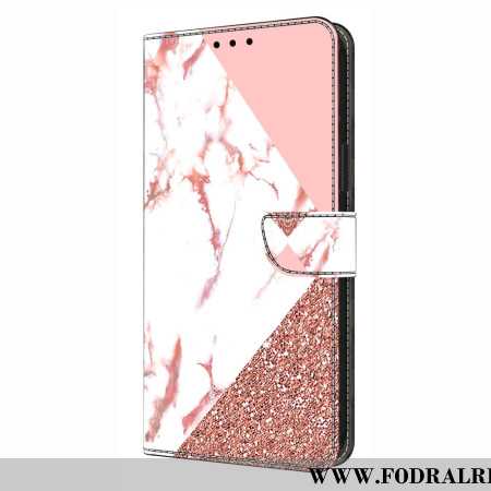 Fodral Xiaomi Redmi Note 14 Pro 4g Triangulär Marmor