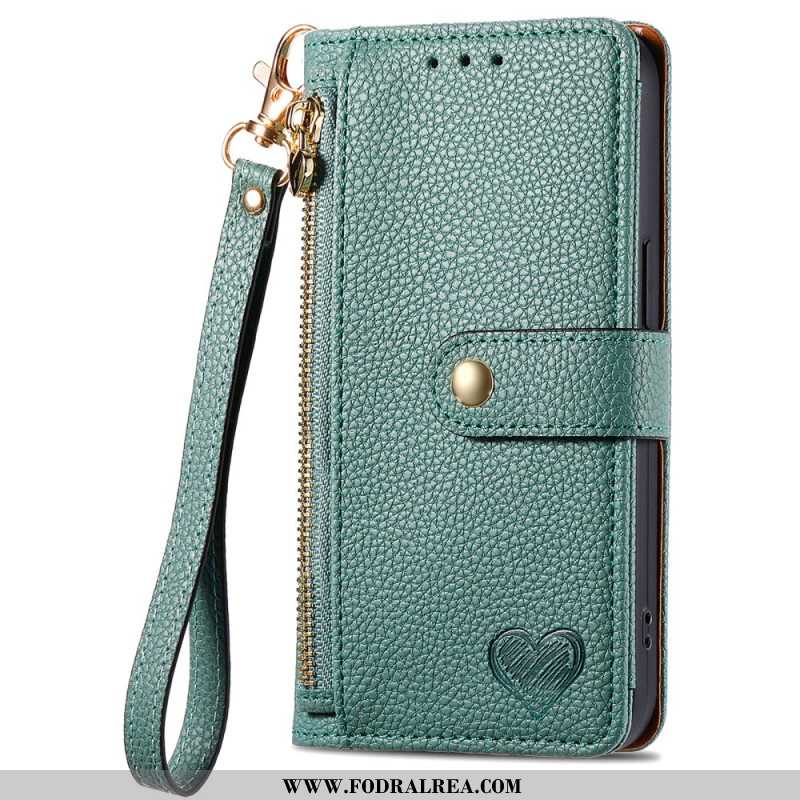 Fodral Xiaomi Redmi Note 14 Pro 5g Hjärtmönster Rfid-blockering