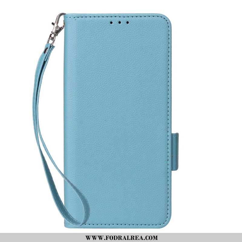 Fodral Xiaomi Redmi Note 14 Pro Plus 5g Texturerad Yta Med Rem