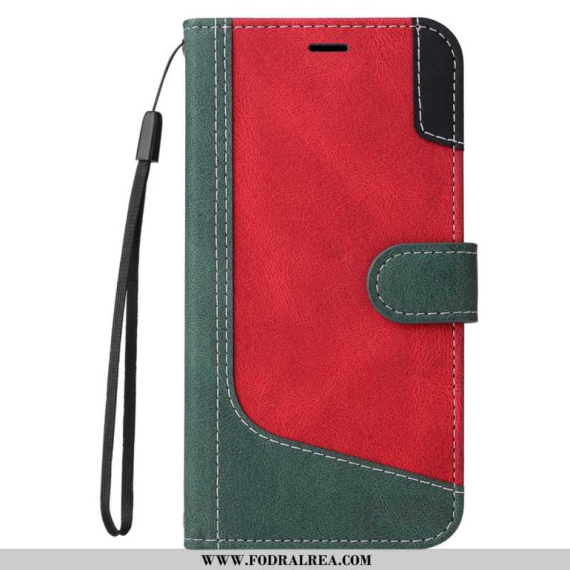 Fodral Xiaomi Redmi Note 14 Pro Plus 5g Trefärgad Strap-on