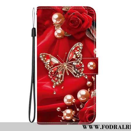 Fodral Xiaomi Redmi Note 15 Pro 5g Pärlrosa Fjäril