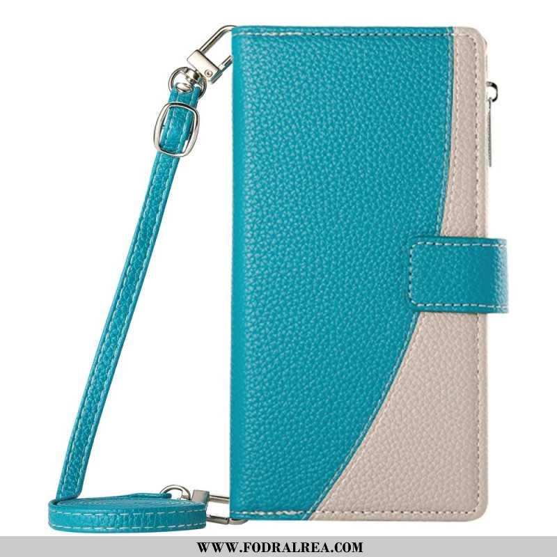 Fodral Xiaomi Redmi Note 15 Pro 5g Tvåfärgad Rem Och Axelrem