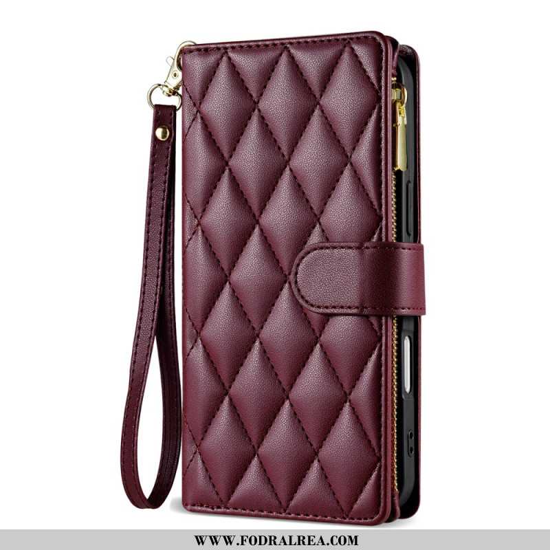 Fodral iPhone Air Quiltad Med Snodd Och Axelrem