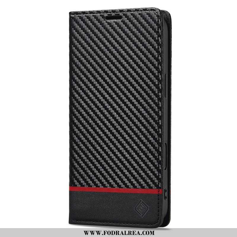 Folio-fodral För iPhone 17 Kolfiber Lc.imeeke