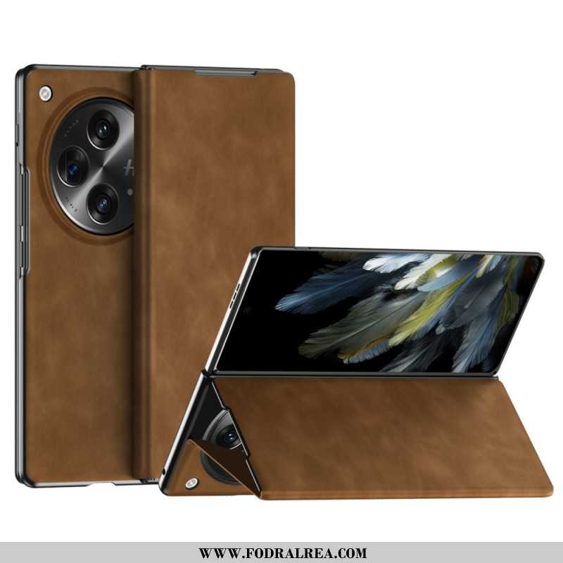 Folio-fodral Oppo Find N3 Telefonfodral Klassiskt Nappaläder