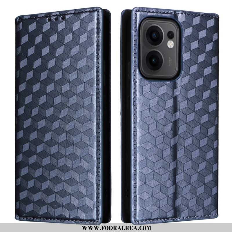 Folio-fodral Oppo Reno 13f 4g / 5g / 13 Fs 5g 3d-diamanter