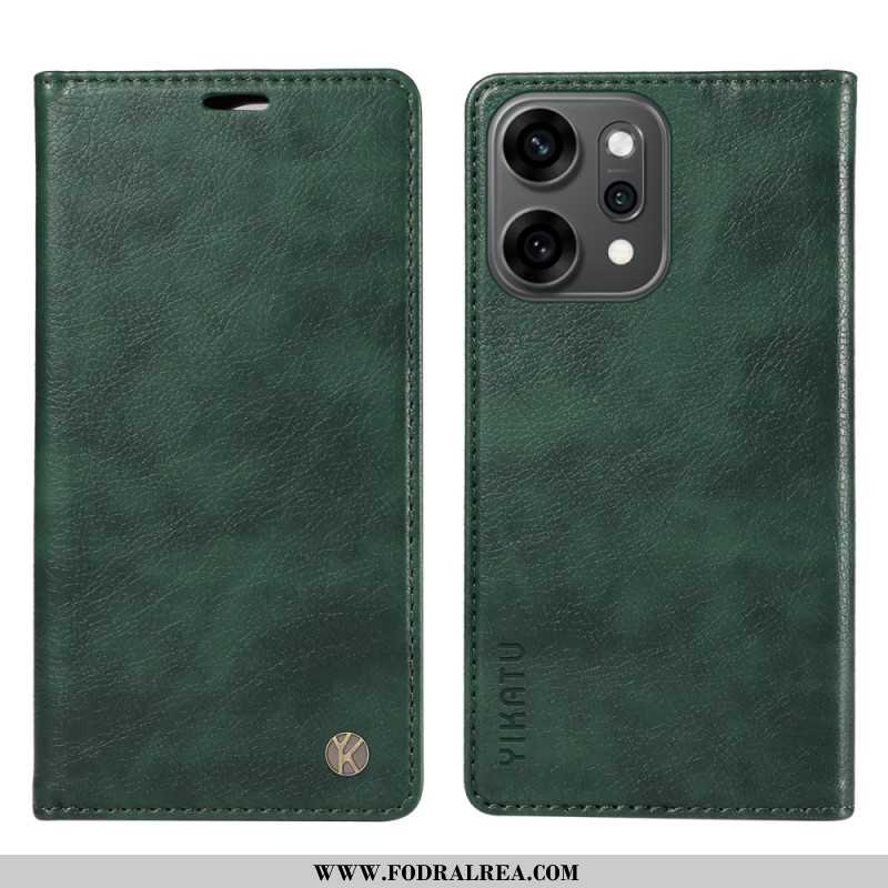 Folio-fodral Oppo Reno 14 Pro 5g Yikatu Vaxat Konstläder