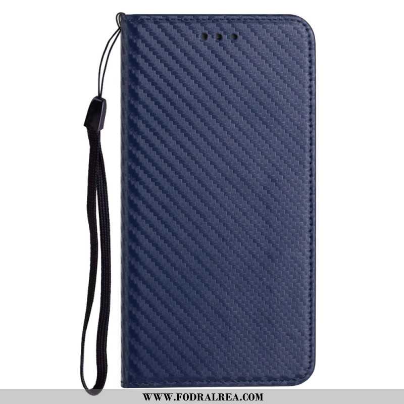 Folio-fodral Samsung Galaxy S25 Ultra 5g Kolfiber Med Rem