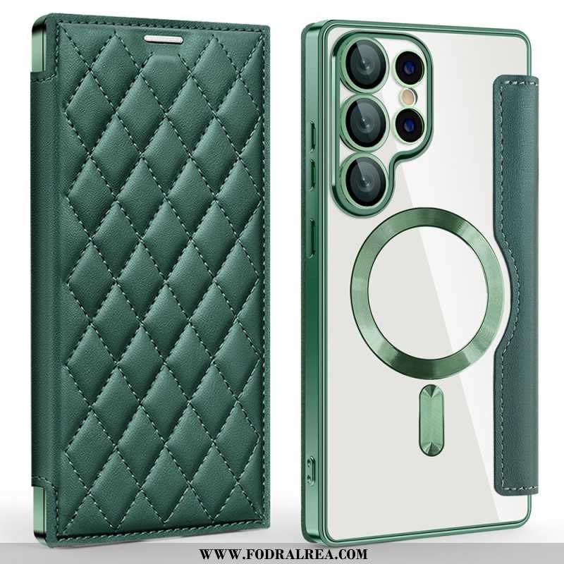 Folio-fodral Samsung Galaxy S25 Ultra 5g Magsafe-kompatibel Vadderad