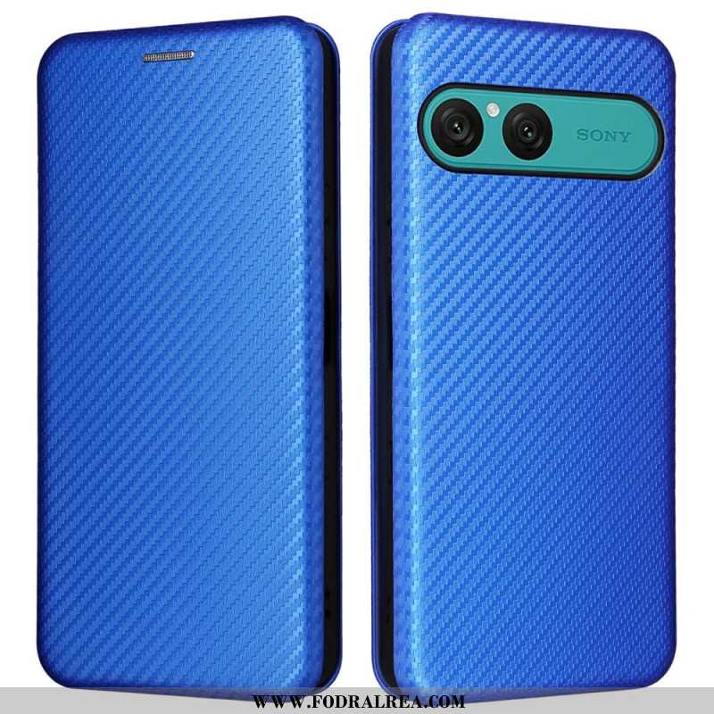 Folio-fodral Sony Xperia 10 Vii Telefonfodral Kolfiber