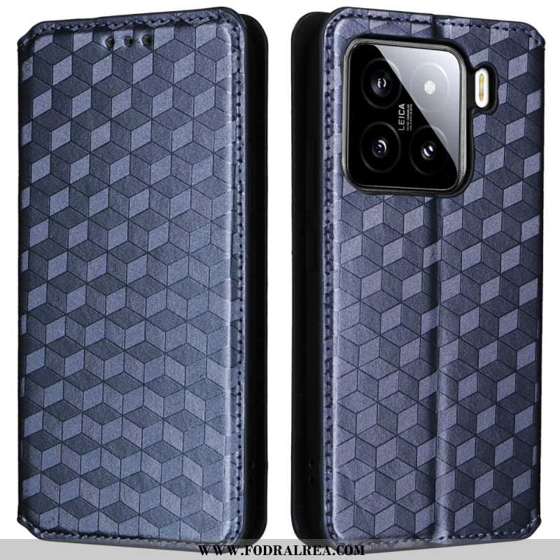 Folio-fodral Xiaomi 15 Pro 3d-mönster