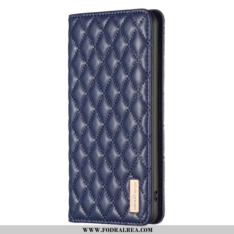 Folio-fodral Xiaomi Redmi Note 14 5g Quiltad Binfen Color