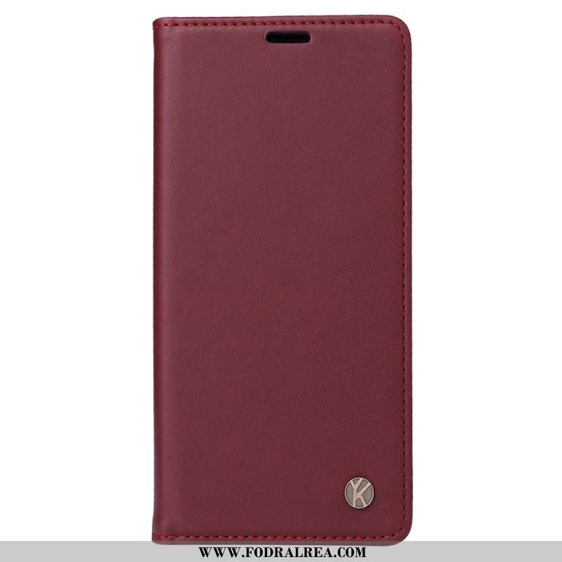 Folio-fodral Xiaomi Redmi Note 14 Pro 5g Yikatu Konstläder